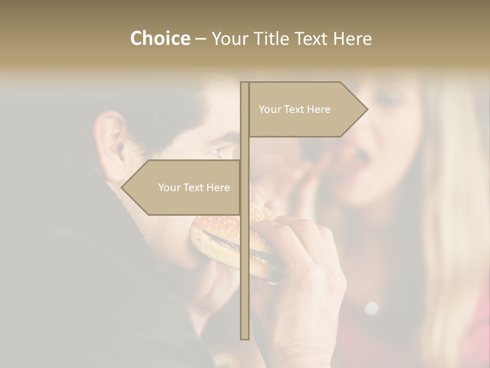 Going Out Man Meal PowerPoint Template