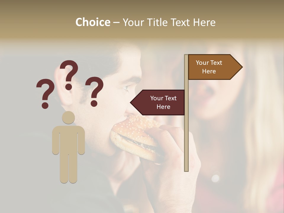 Going Out Man Meal PowerPoint Template