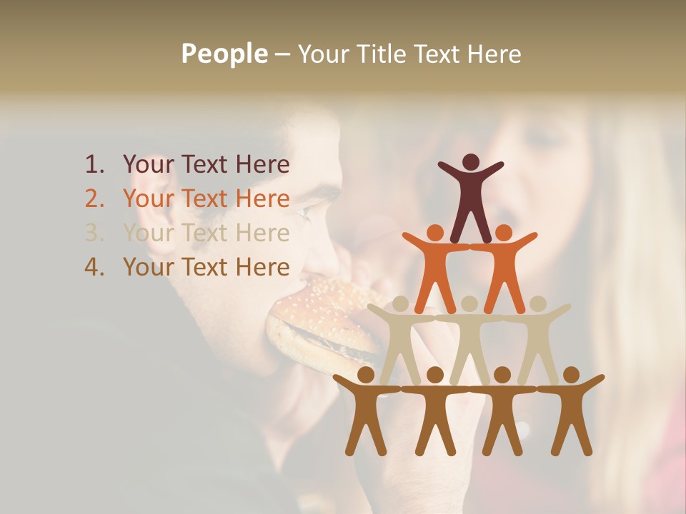 Going Out Man Meal PowerPoint Template