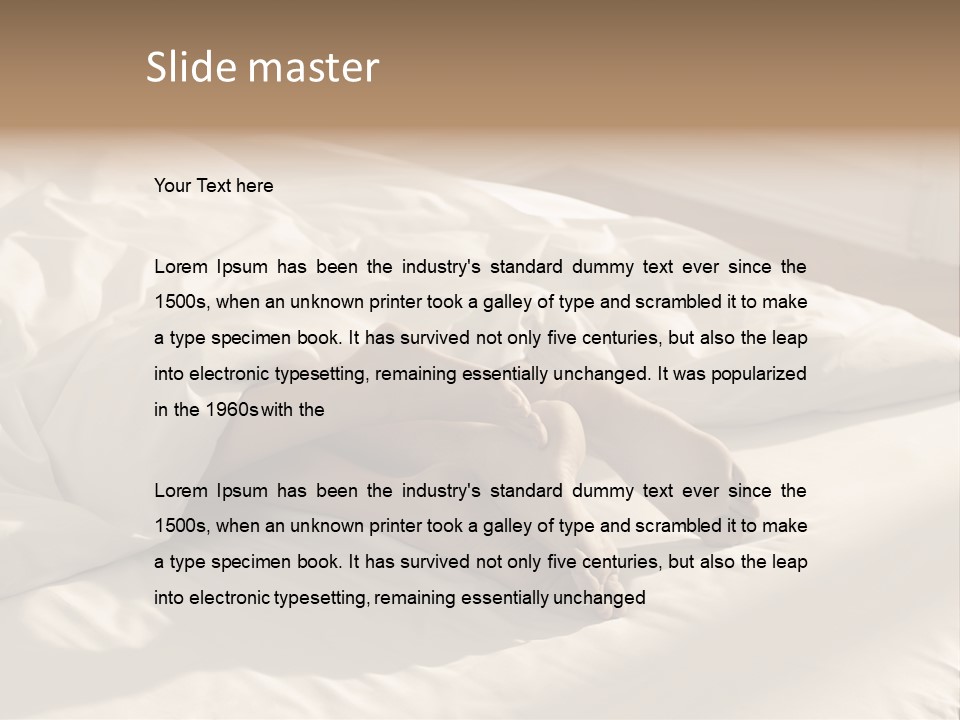 Sex Sleeping Room PowerPoint Template