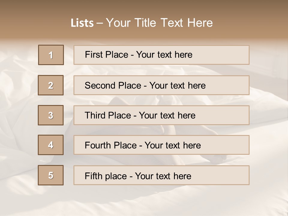 Sex Sleeping Room PowerPoint Template