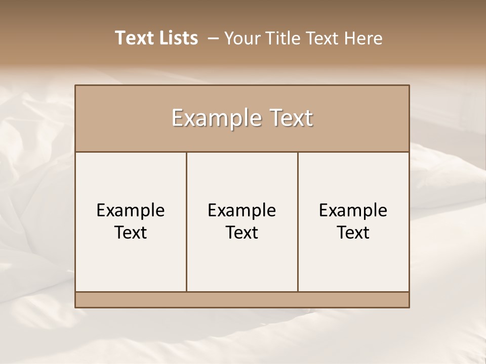 Sex Sleeping Room PowerPoint Template