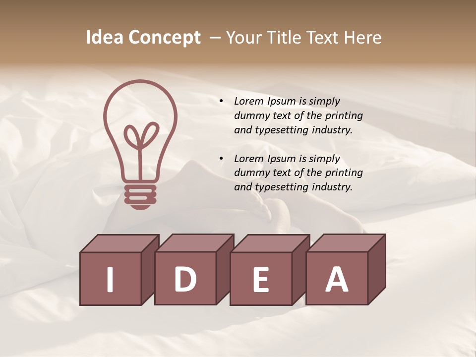 Sex Sleeping Room PowerPoint Template