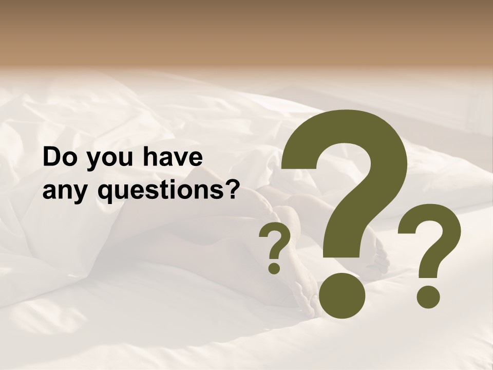 Sex Sleeping Room PowerPoint Template