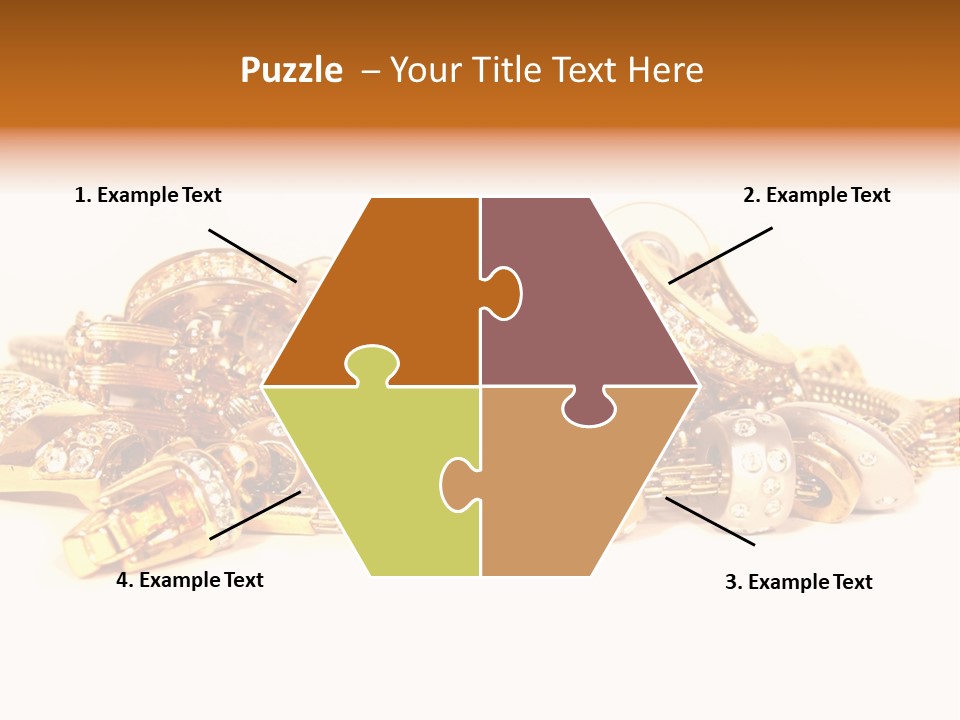 Pendant Metal Bijouterie PowerPoint Template