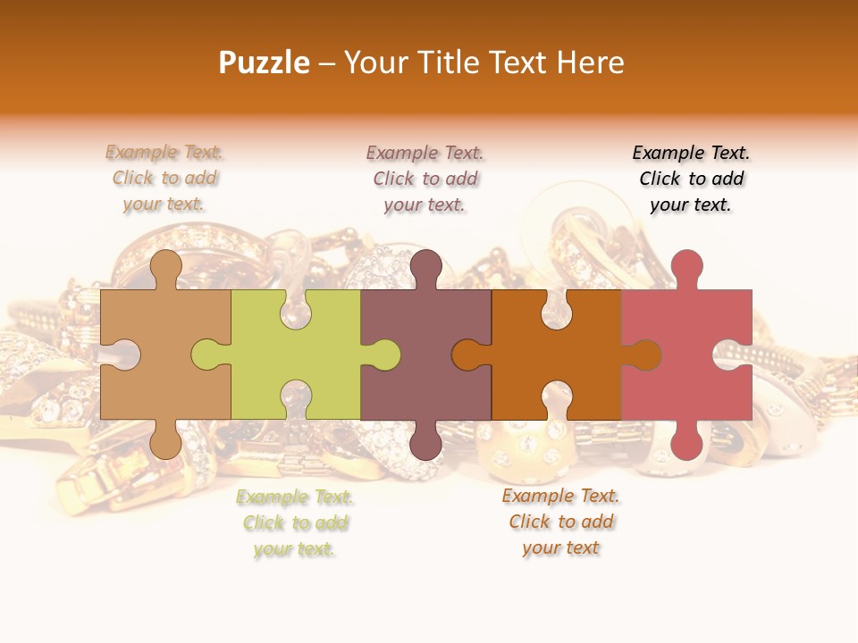 Pendant Metal Bijouterie PowerPoint Template