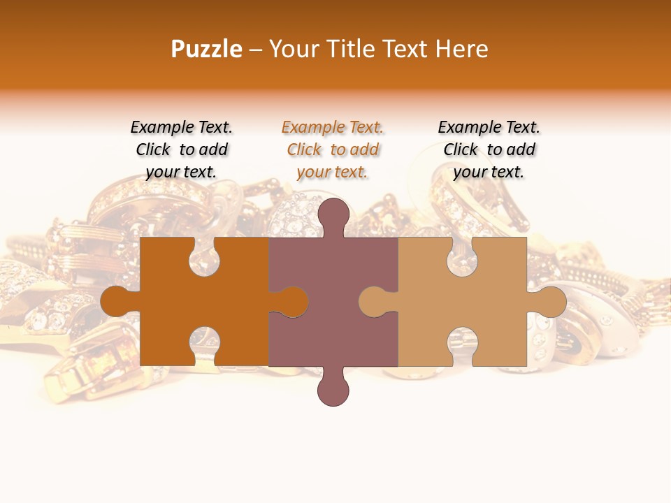 Pendant Metal Bijouterie PowerPoint Template