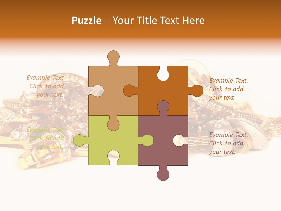 Pendant Metal Bijouterie PowerPoint Template