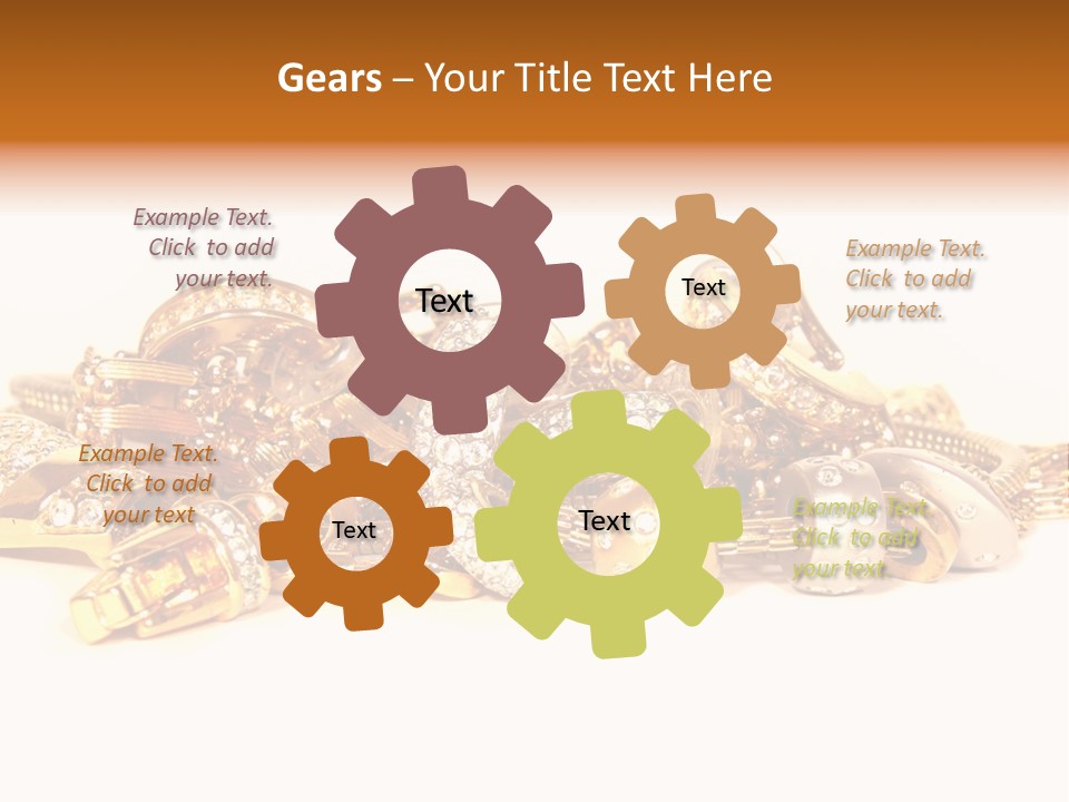 Pendant Metal Bijouterie PowerPoint Template