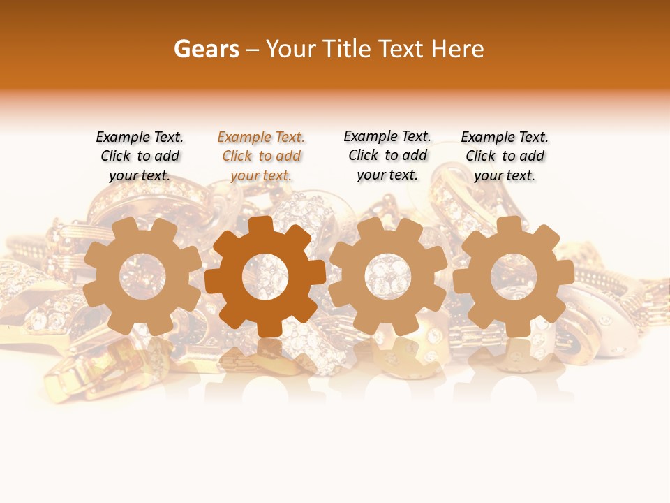 Pendant Metal Bijouterie PowerPoint Template