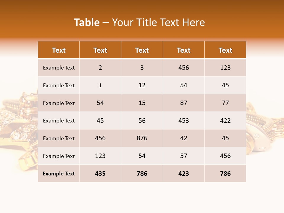 Pendant Metal Bijouterie PowerPoint Template