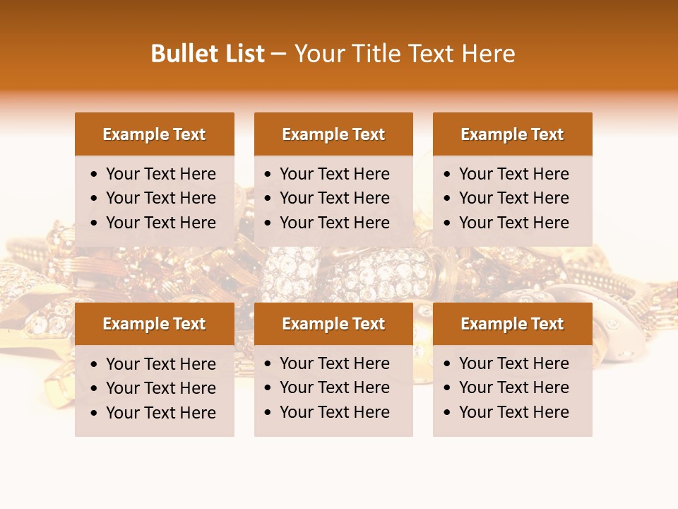 Pendant Metal Bijouterie PowerPoint Template