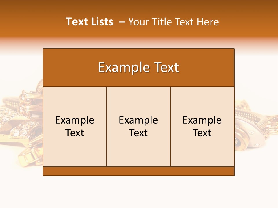 Pendant Metal Bijouterie PowerPoint Template