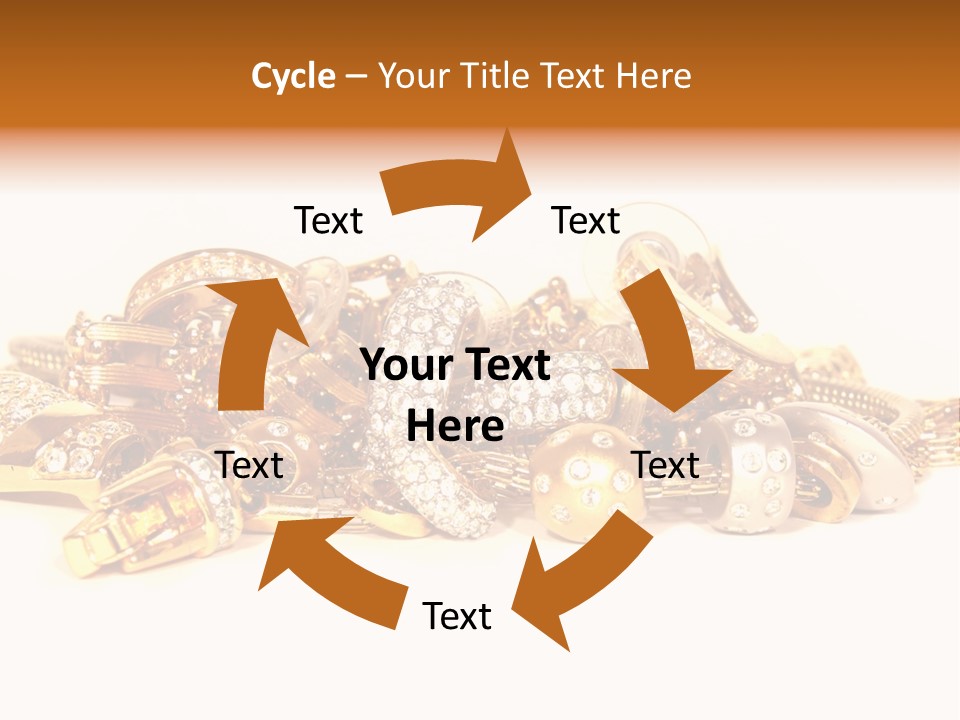 Pendant Metal Bijouterie PowerPoint Template