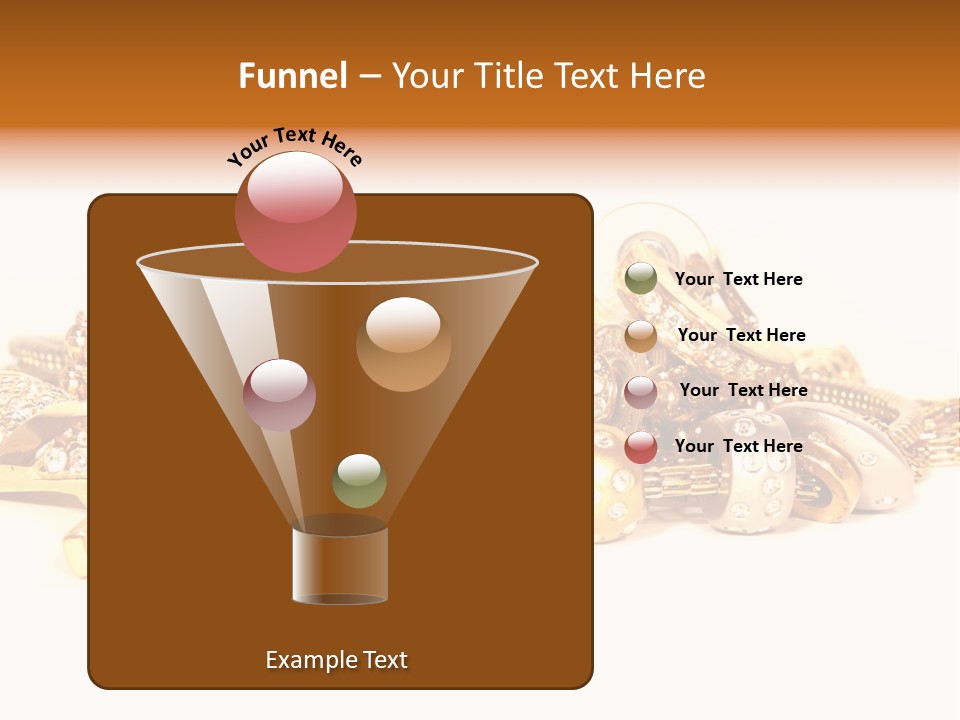 Pendant Metal Bijouterie PowerPoint Template