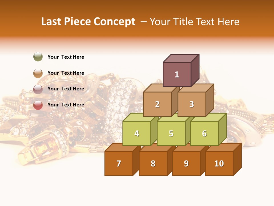 Pendant Metal Bijouterie PowerPoint Template