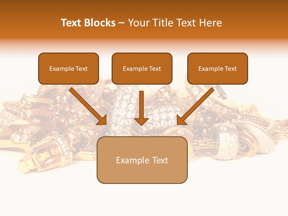 Pendant Metal Bijouterie PowerPoint Template