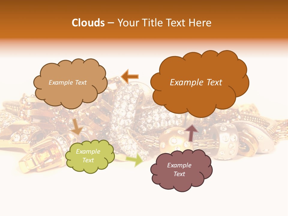 Pendant Metal Bijouterie PowerPoint Template