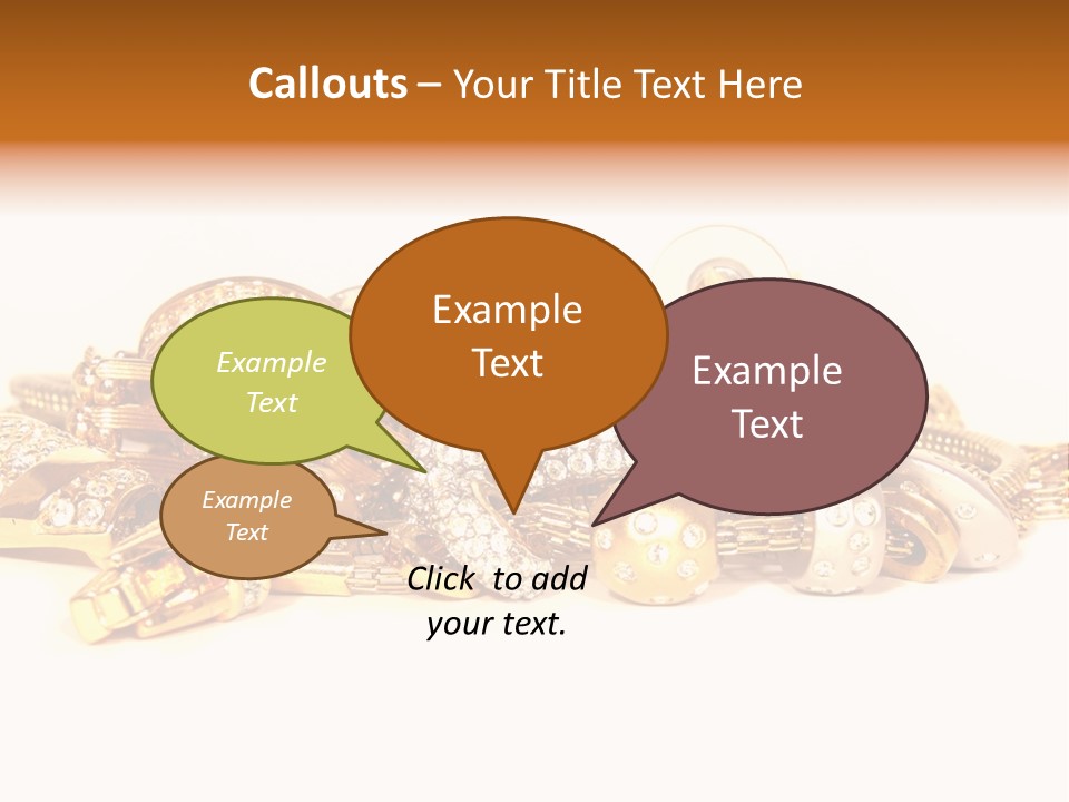 Pendant Metal Bijouterie PowerPoint Template