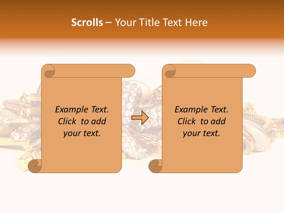 Pendant Metal Bijouterie PowerPoint Template