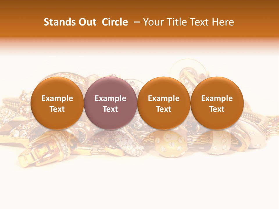 Pendant Metal Bijouterie PowerPoint Template