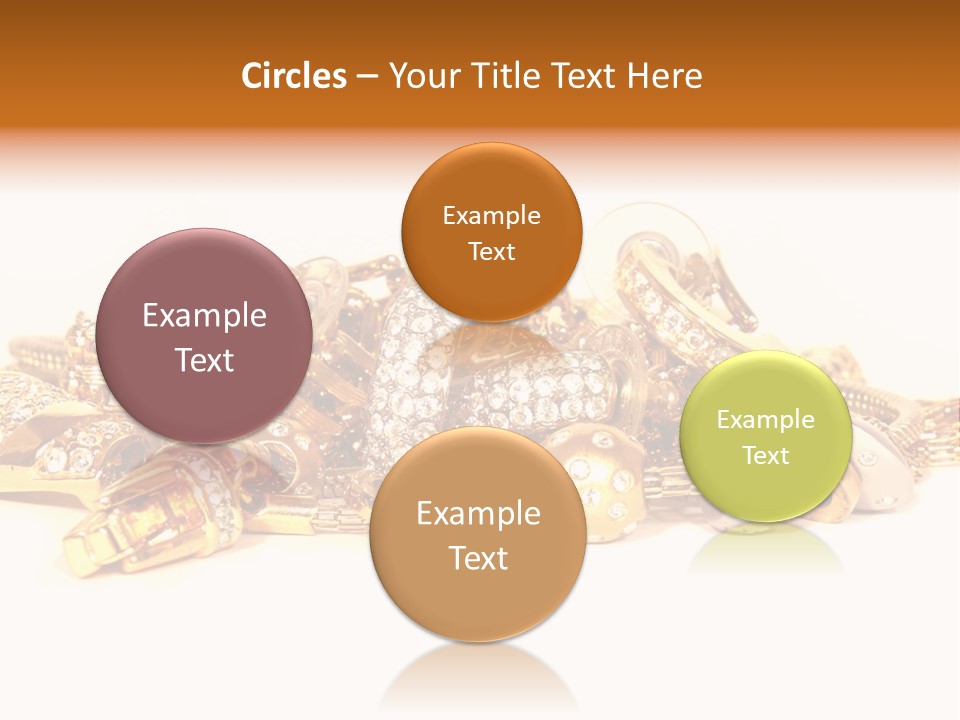 Pendant Metal Bijouterie PowerPoint Template