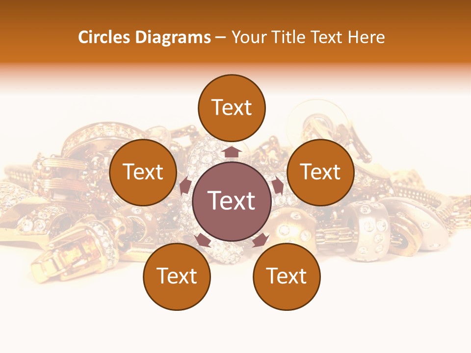 Pendant Metal Bijouterie PowerPoint Template