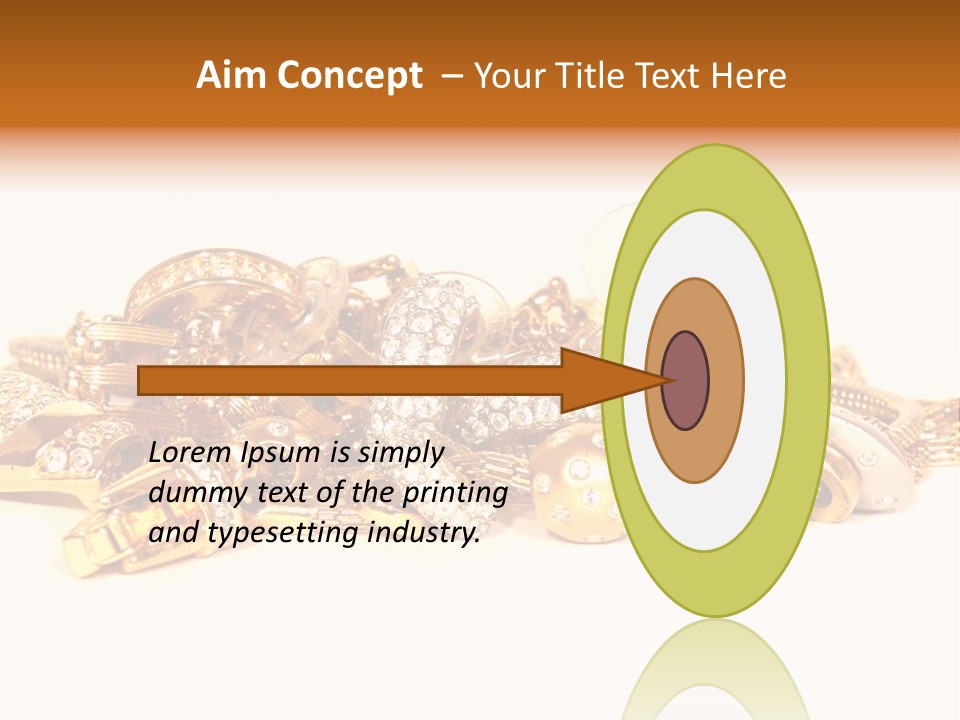 Pendant Metal Bijouterie PowerPoint Template