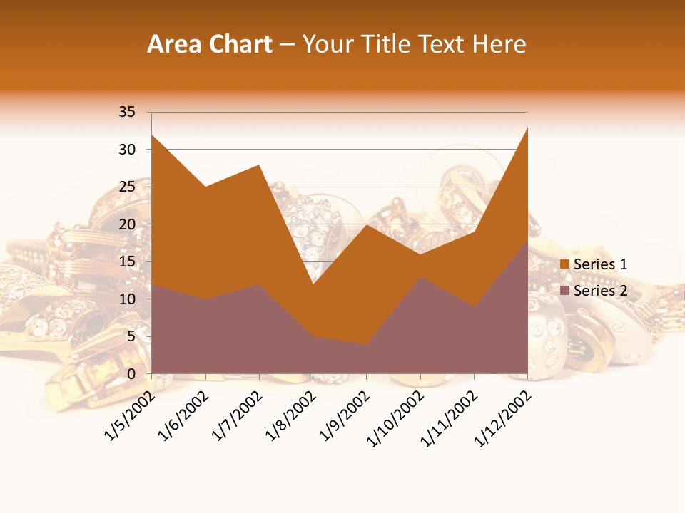 Pendant Metal Bijouterie PowerPoint Template