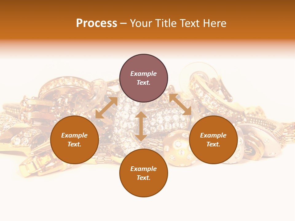 Pendant Metal Bijouterie PowerPoint Template