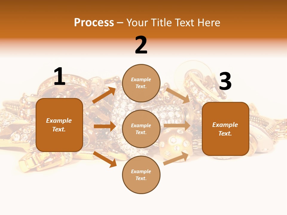 Pendant Metal Bijouterie PowerPoint Template