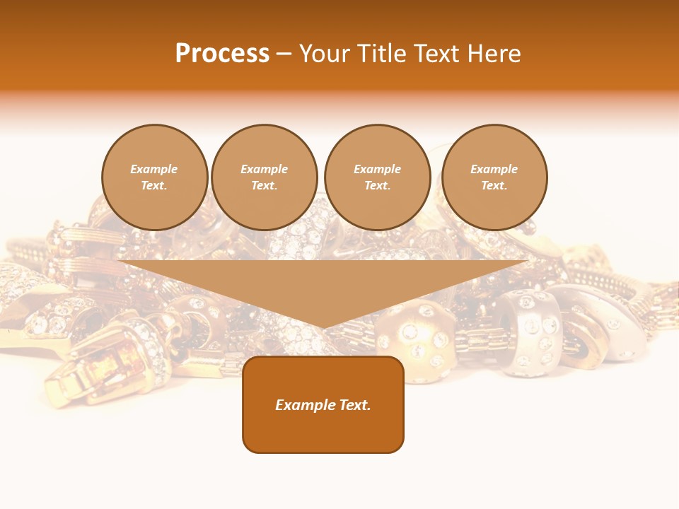 Pendant Metal Bijouterie PowerPoint Template