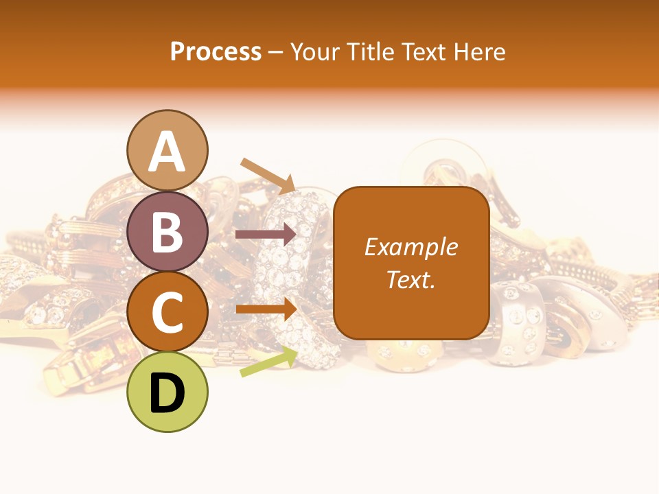 Pendant Metal Bijouterie PowerPoint Template