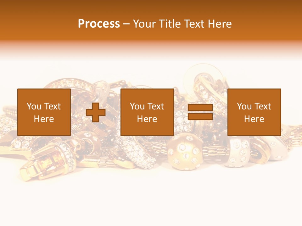 Pendant Metal Bijouterie PowerPoint Template