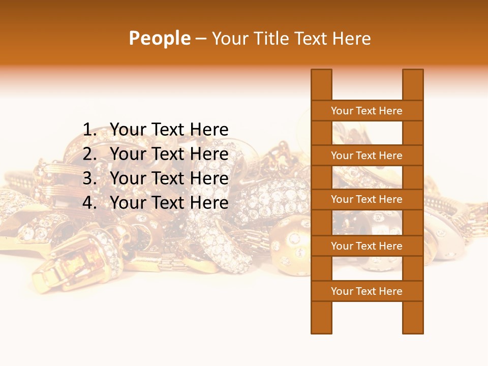 Pendant Metal Bijouterie PowerPoint Template