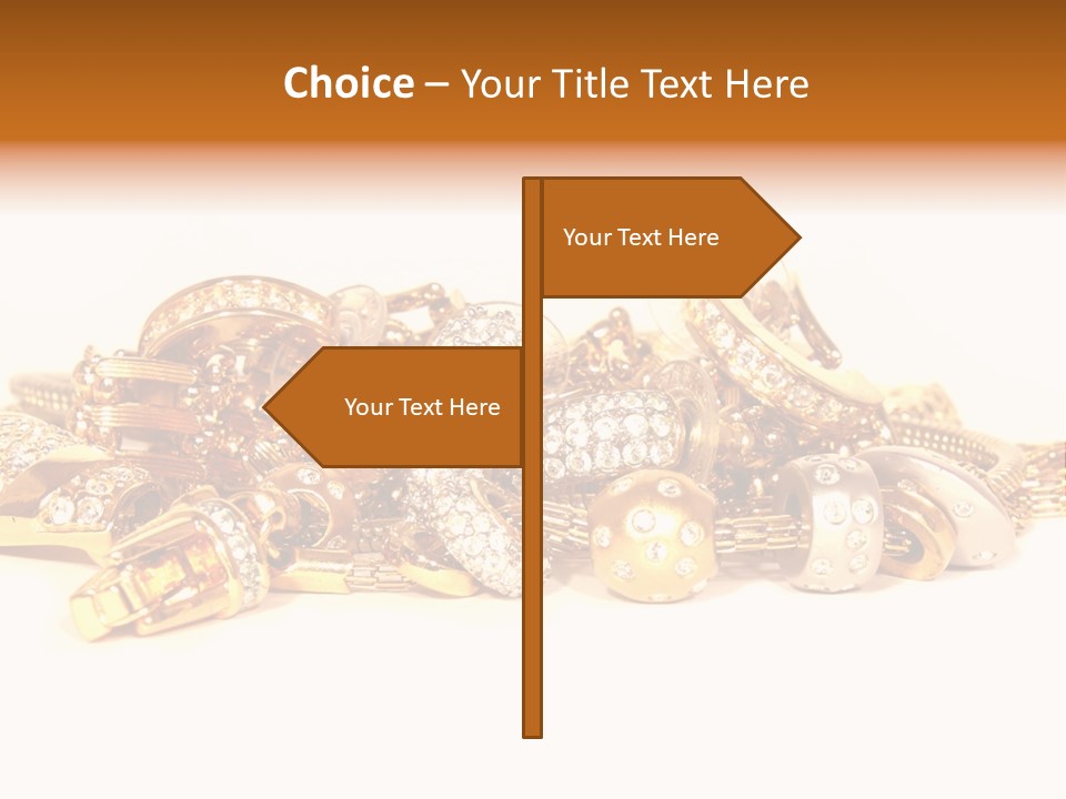 Pendant Metal Bijouterie PowerPoint Template