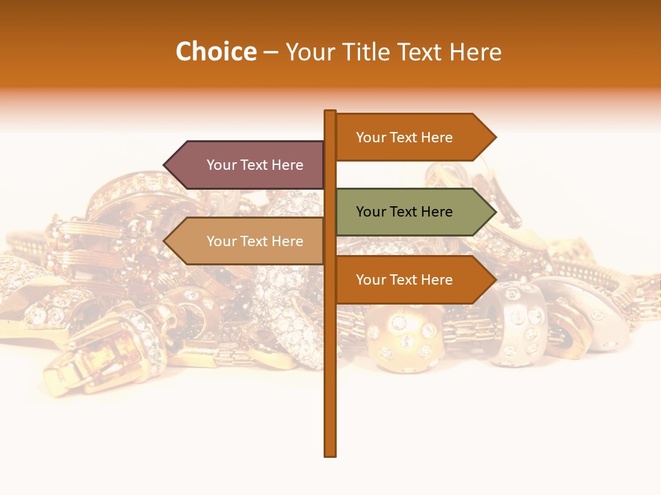 Pendant Metal Bijouterie PowerPoint Template