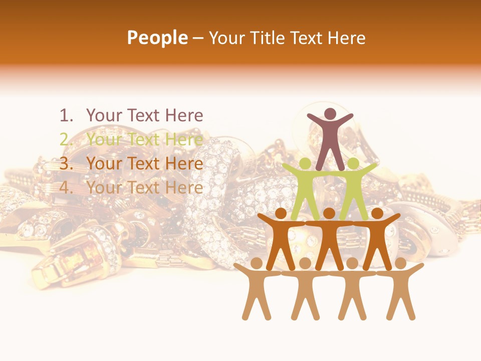 Pendant Metal Bijouterie PowerPoint Template