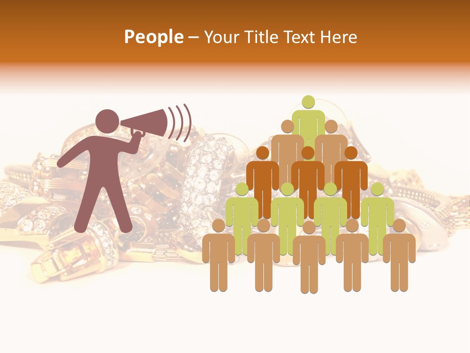 Pendant Metal Bijouterie PowerPoint Template