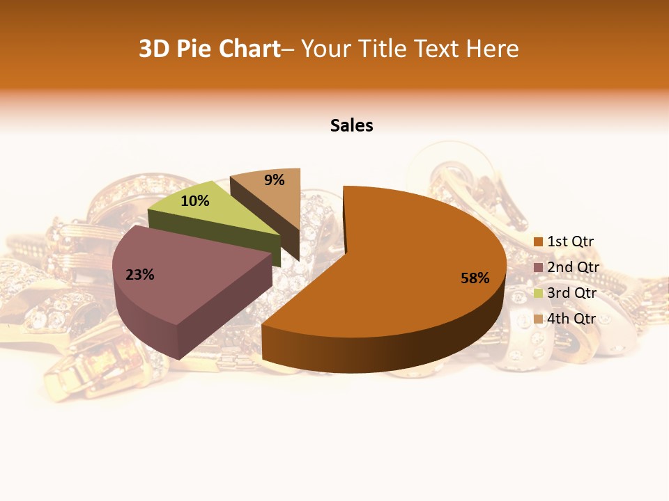 Pendant Metal Bijouterie PowerPoint Template