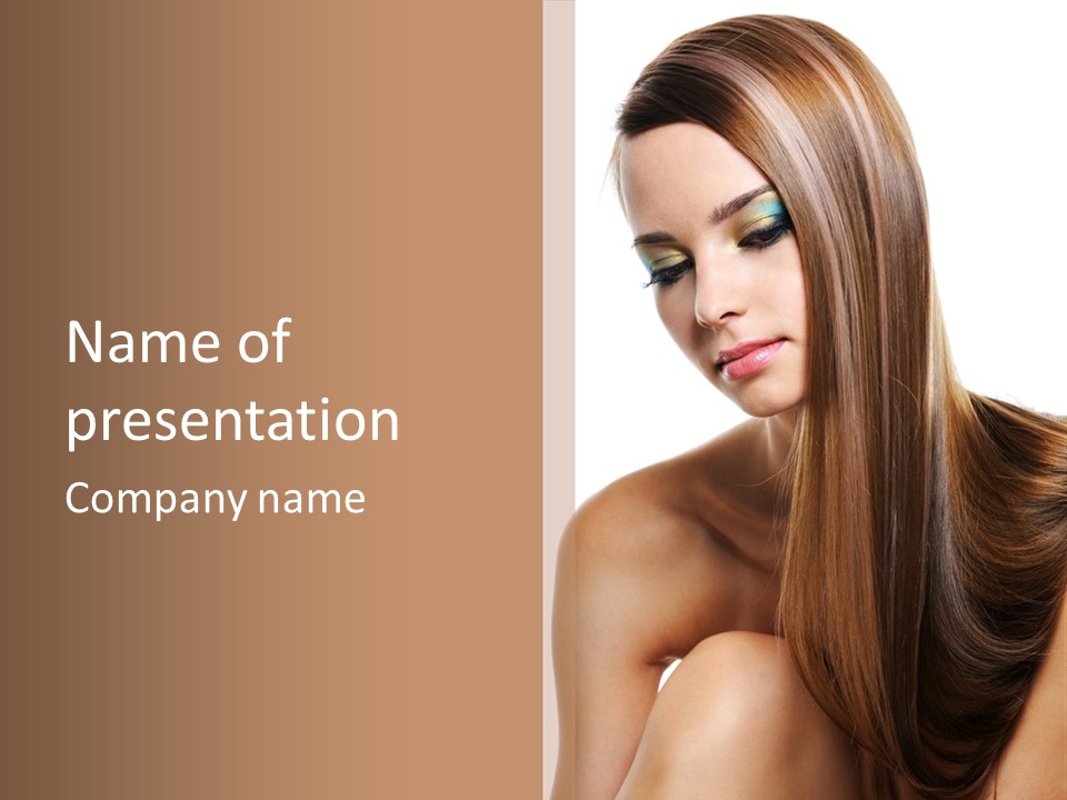 Care Closeup Pose PowerPoint Template