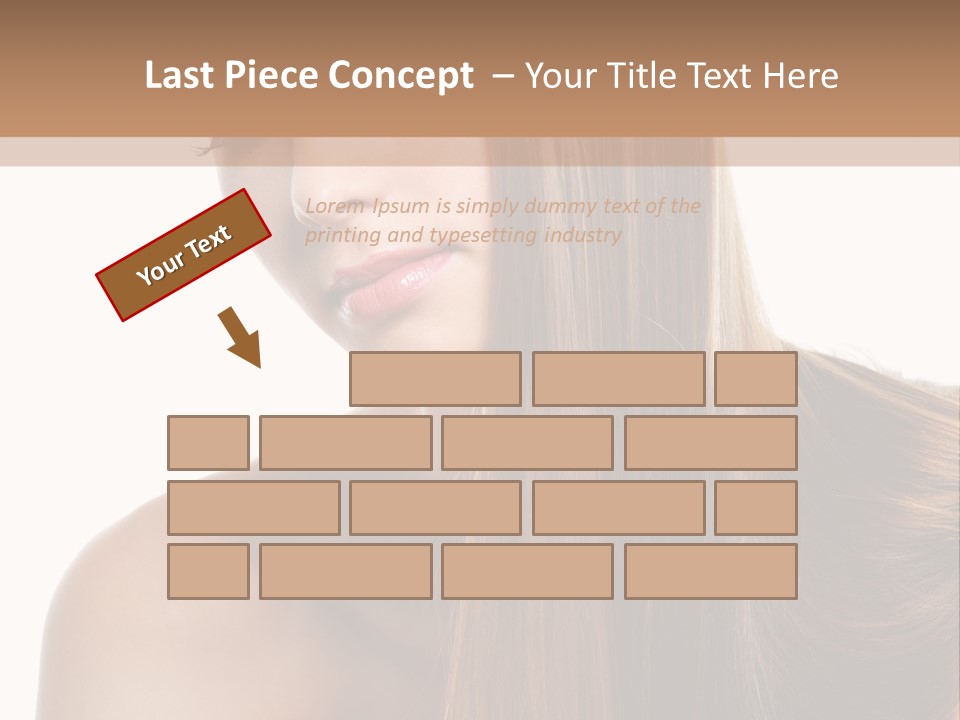 Care Closeup Pose PowerPoint Template