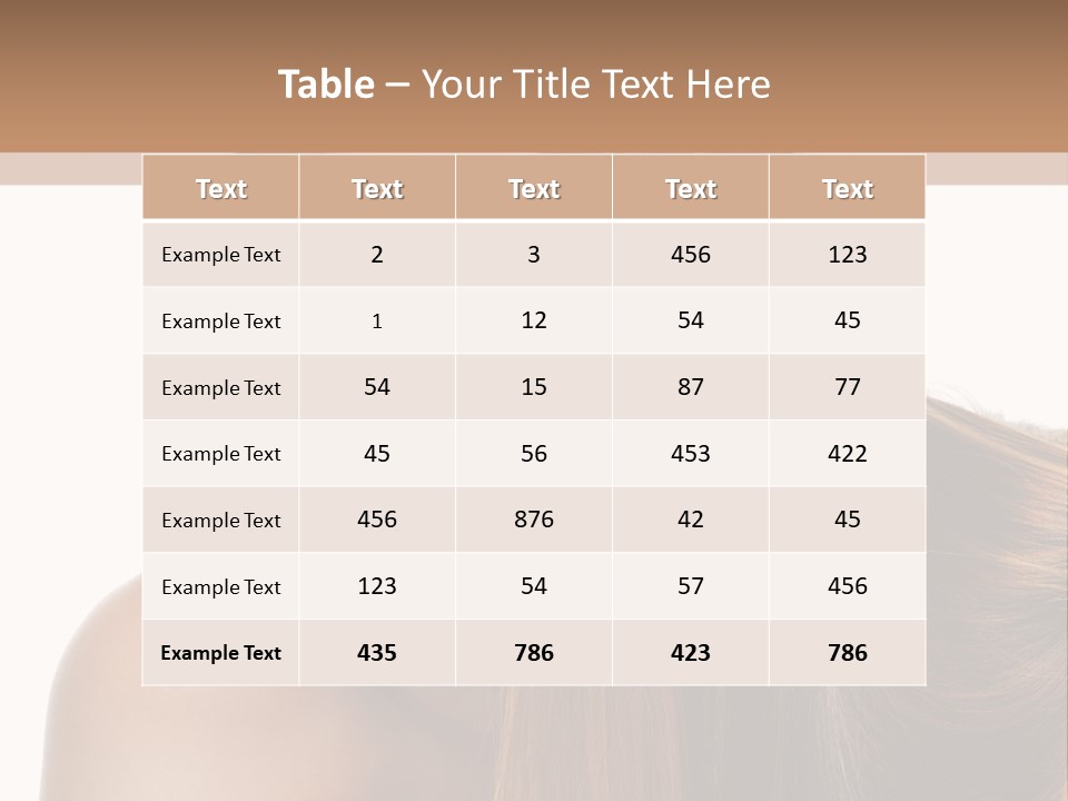 Care Closeup Pose PowerPoint Template