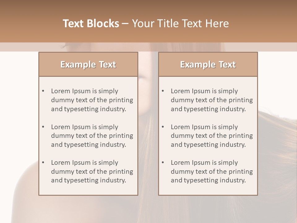 Care Closeup Pose PowerPoint Template