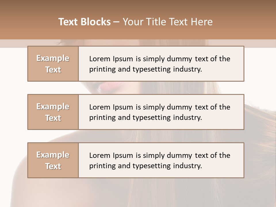 Care Closeup Pose PowerPoint Template