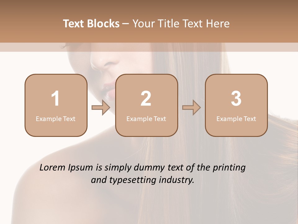 Care Closeup Pose PowerPoint Template