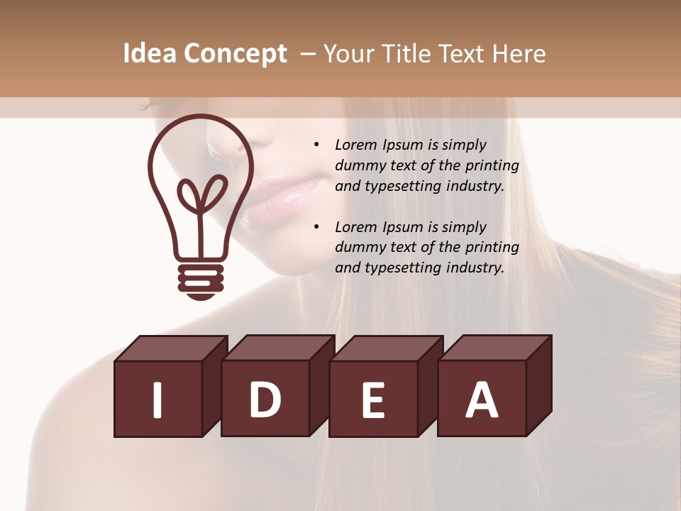 Care Closeup Pose PowerPoint Template