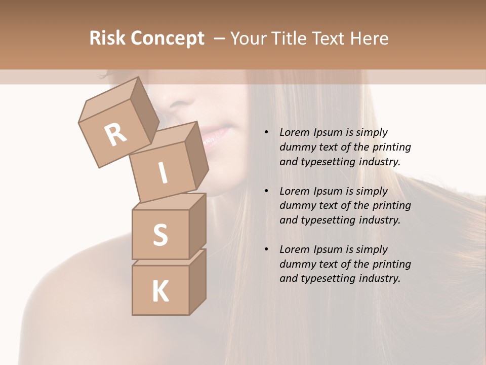 Care Closeup Pose PowerPoint Template