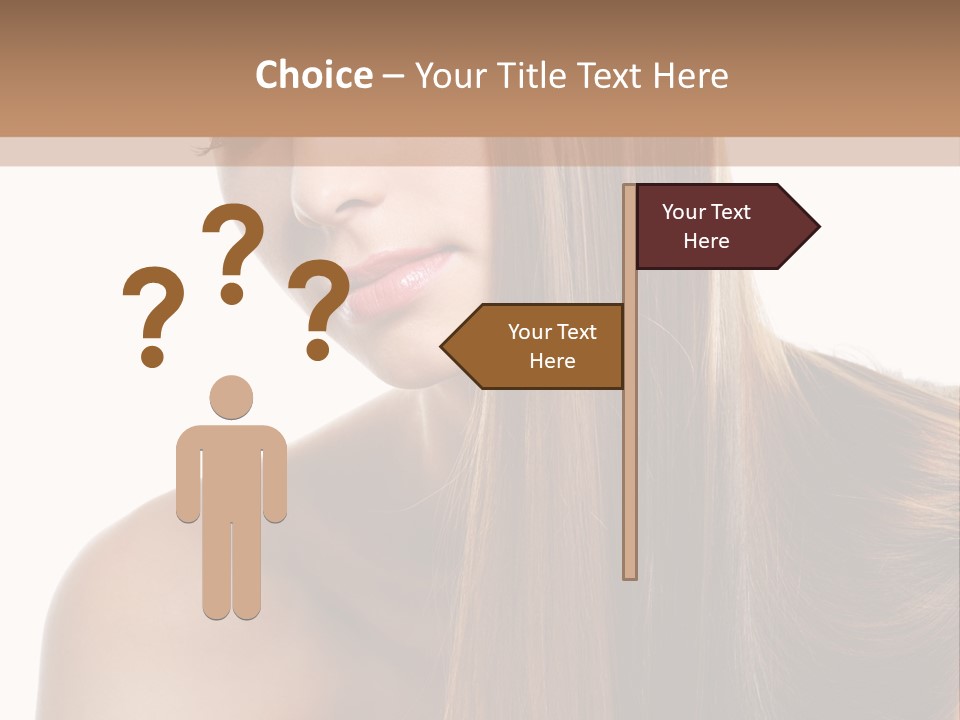 Care Closeup Pose PowerPoint Template