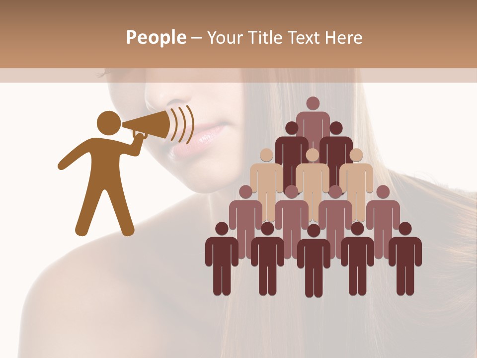 Care Closeup Pose PowerPoint Template